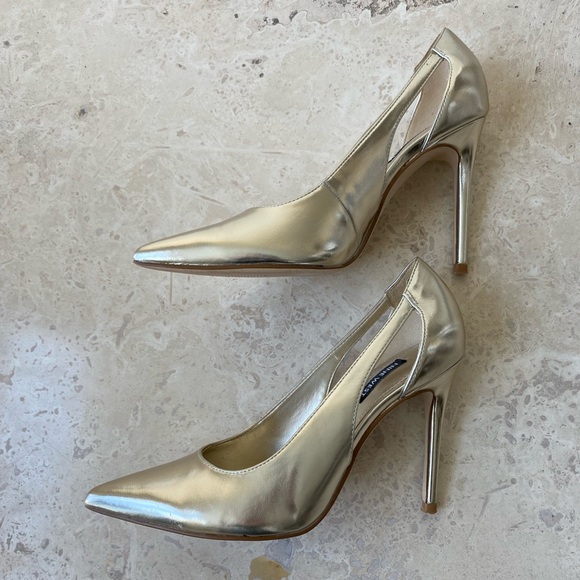 Gold 4 inch High Heels - Picture 4 of 8